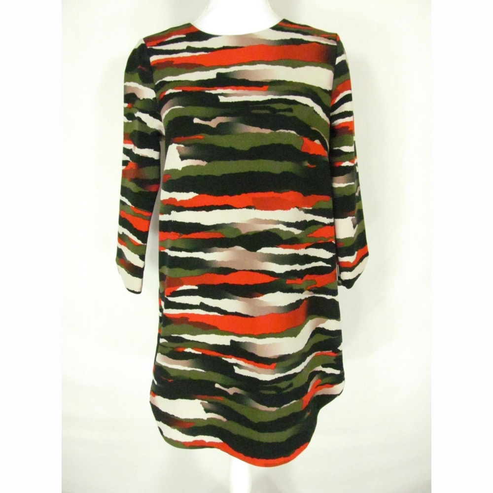 H&M Dress Size 8 Multi Color 3/4 Sleeves
